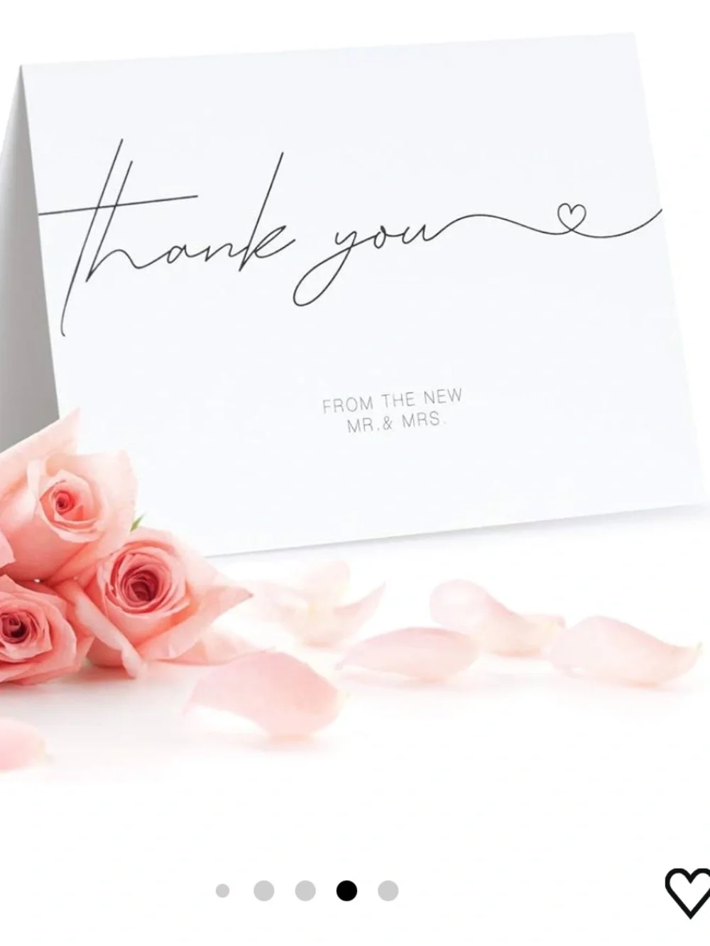 Amazon Thank You Cards Set with Kraft Envelopes and Gold Stickers